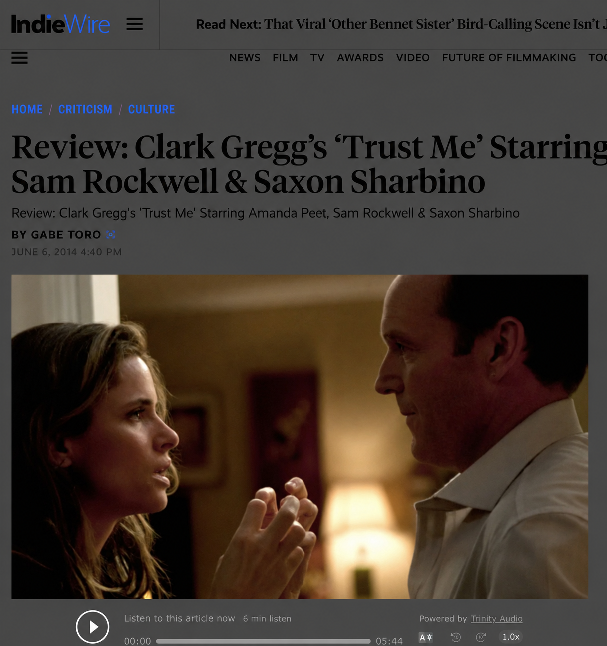 Entertainment Weekly — Trust Me review